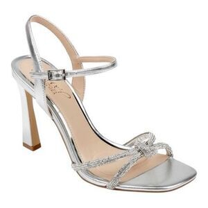 Jewel  Badgley Mischka Women’s Madison Rhinestone Feminine Formal Sandal Size 7